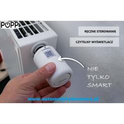 Termostat grzejnikowy sterowany radiowo Zigbee POPP Smart Thermostat